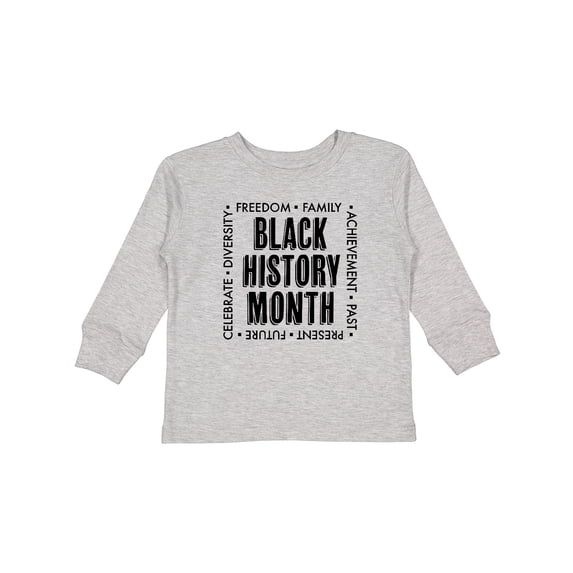Inktastic Black History Month-celebrate Boys or Girls Long Sleeve Toddler T-Shirt