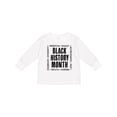 thumbnail image 1 of Inktastic Black History Month-celebrate Boys or Girls Long Sleeve Toddler T-Shirt, 1 of 5