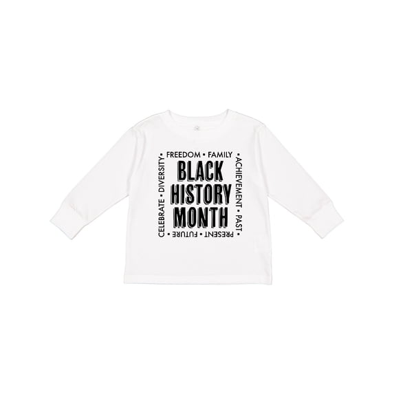 Inktastic Black History Month-celebrate Boys or Girls Long Sleeve Toddler T-Shirt
