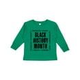 thumbnail image 1 of Inktastic Black History Month-celebrate Boys or Girls Long Sleeve Toddler T-Shirt, 1 of 5
