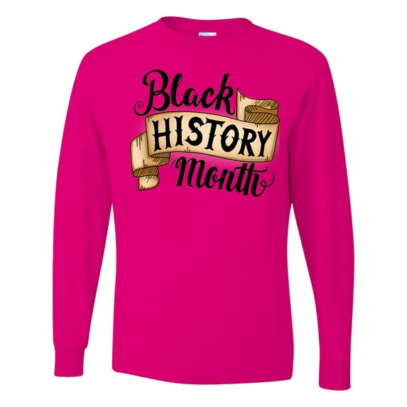 Inktastic Black History Month with Vintage Banner Long Sleeve T-Shirt