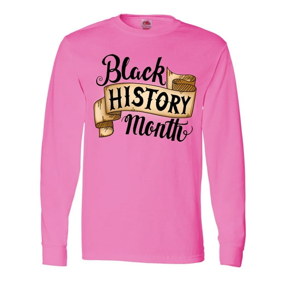 Inktastic Black History Month with Vintage Banner Long Sleeve T-Shirt