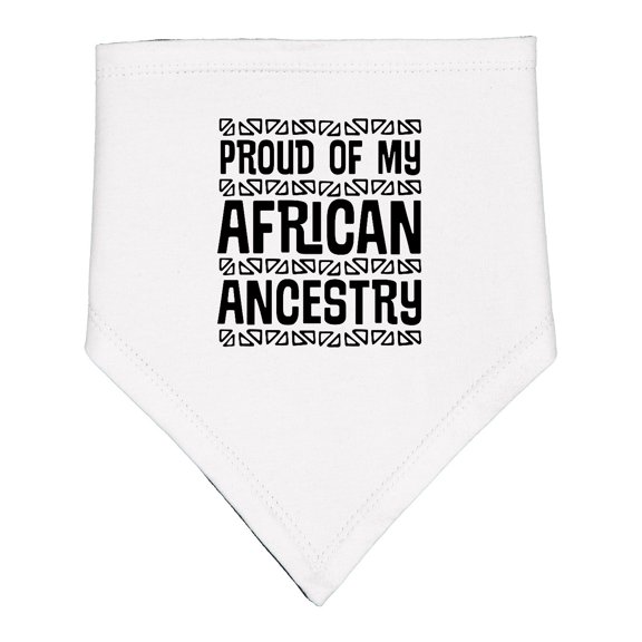 Inktastic Black History Proud African Ancestry Baby Bandana Bib