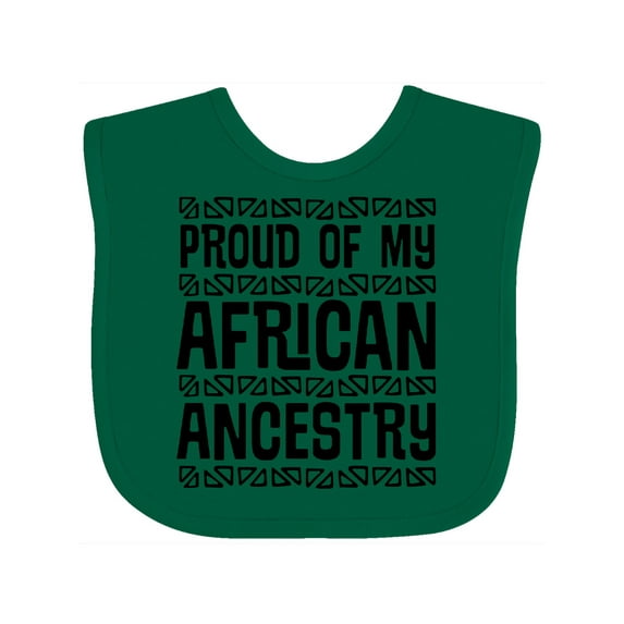 Inktastic Black History Proud African Ancestry Boys or Girls Baby Bib