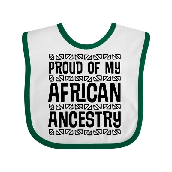 Inktastic Black History Proud African Ancestry Boys or Girls Baby Bib