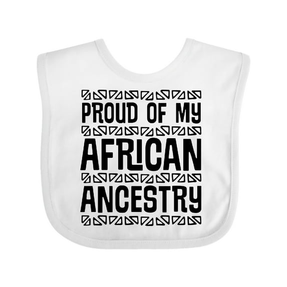 Inktastic Black History Proud African Ancestry Boys or Girls Baby Bib