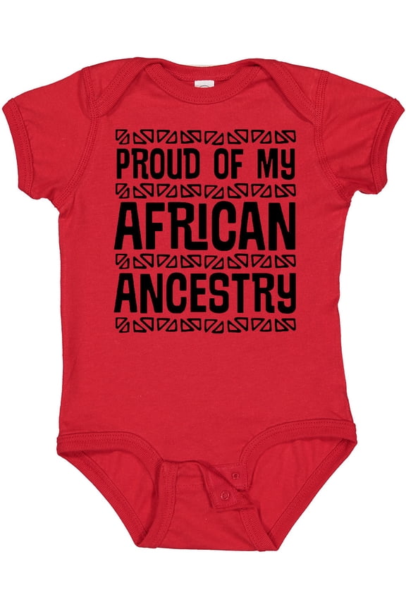 Black History Proud African Ancestry Boys or Girls Baby Bodysuit