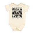 thumbnail image 1 of Inktastic Black History Proud African Ancestry Boys or Girls Baby Bodysuit, 1 of 5