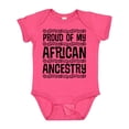 thumbnail image 1 of Inktastic Black History Proud African Ancestry Boys or Girls Baby Bodysuit, 1 of 5