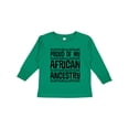 thumbnail image 1 of Inktastic Black History Proud African Ancestry Boys or Girls Long Sleeve Toddler T-Shirt, 1 of 5
