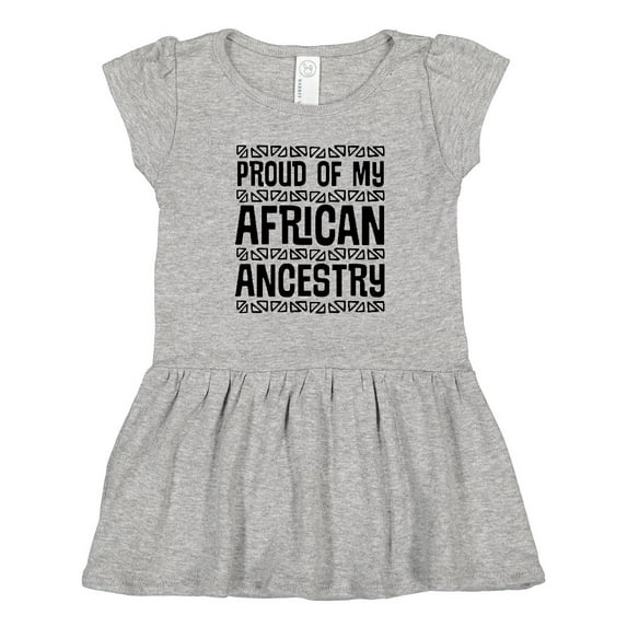 Inktastic Black History Proud African Ancestry Girls Toddler Dress