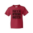 thumbnail image 1 of Inktastic Black History Proud African Ancestry Youth T-Shirt, 1 of 5