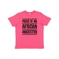 thumbnail image 1 of Inktastic Black History Proud African Ancestry Youth T-Shirt, 1 of 5