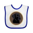 thumbnail image 1 of Inktastic Black Lab Dog Labrador Retriever Boys or Girls Baby Bib, 1 of 4