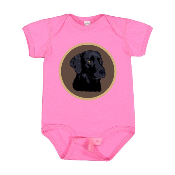Inktastic Black Lab Dog Labrador Retriever Boys or Girls Baby Bodysuit