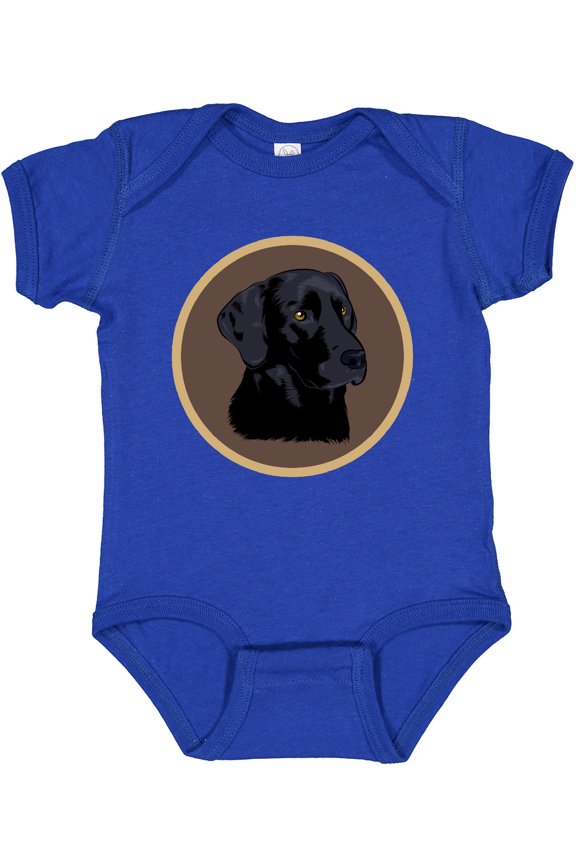 Black Lab Dog Labrador Retriever Boys or Girls Baby Bodysuit