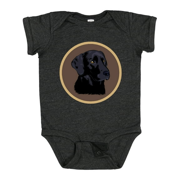 Inktastic Black Lab Dog Labrador Retriever Boys or Girls Baby Bodysuit
