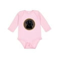 thumbnail image 1 of Inktastic Black Lab Dog Labrador Retriever Boys or Girls Long Sleeve Baby Bodysuit, 1 of 5
