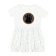 thumbnail image 1 of Inktastic Black Lab Dog Labrador Retriever Girls Toddler Dress, 1 of 5