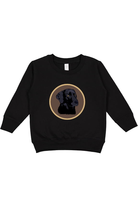 Black Lab Dog Labrador Retriever Toddler Sweatshirt