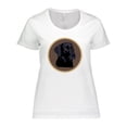 thumbnail image 1 of Inktastic Black Lab Dog Labrador Retriever Women's Plus Size T-Shirt, 1 of 5
