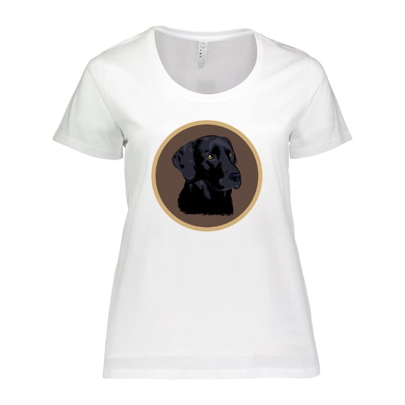 Inktastic Black Lab Dog Labrador Retriever Women's Plus Size T-Shirt