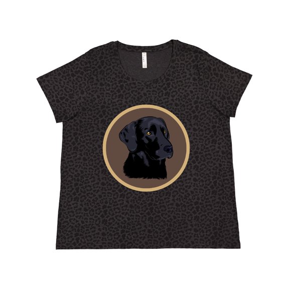 Inktastic Black Lab Dog Labrador Retriever Women's Plus Size T-Shirt