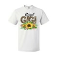 thumbnail image 1 of Inktastic Blessed Gigi Distressed Leopard Print and Sunflowers T-Shirt, 1 of 5
