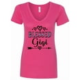 thumbnail image 1 of Inktastic Blessed Gigi Grandma Women's V-Neck T-Shirt, 1 of 5