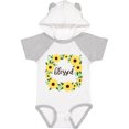 thumbnail image 1 of Inktastic Blessed Sunflower Wreath Girls Baby Bodysuit, 1 of 5