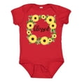 thumbnail image 1 of Inktastic Blessed Sunflower Wreath Girls Baby Bodysuit, 1 of 5