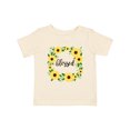 thumbnail image 1 of Inktastic Blessed Sunflower Wreath Girls Baby T-Shirt, 1 of 5
