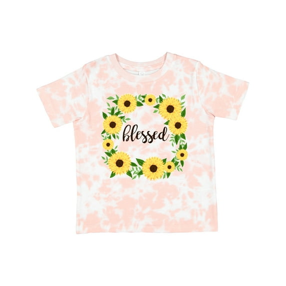 Inktastic Blessed Sunflower Wreath Girls Toddler T-Shirt