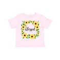 thumbnail image 1 of Inktastic Blessed Sunflower Wreath Girls Toddler T-Shirt, 1 of 5