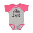 thumbnail image 1 of Inktastic Blessed and Loved Baby Girl Girls Baby Bodysuit, 1 of 5