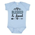 thumbnail image 1 of Inktastic Blessed and Loved Boys or Girls Baby Bodysuit, 1 of 5