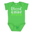 thumbnail image 1 of Inktastic Blessed and Lucky 4 Leaf Clovers St. Patrick's Day Boys or Girls Baby Bodysuit, 1 of 5