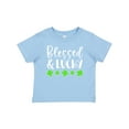 thumbnail image 1 of Inktastic Blessed and Lucky 4 Leaf Clovers St. Patrick's Day Boys or Girls Baby T-Shirt, 1 of 5