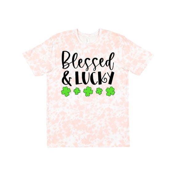 Inktastic Blessed and Lucky 4 Leaf Clovers St. Patrick's Day T-Shirt