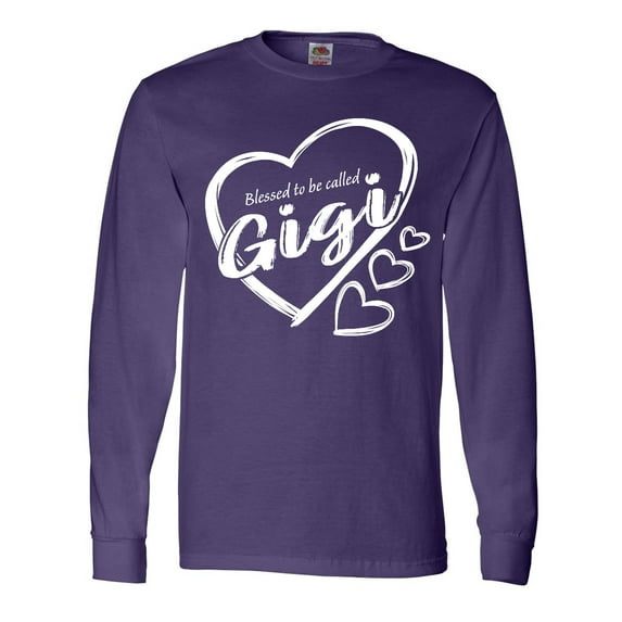 Inktastic Blessed to Be Called Gigi Cute Heart Design Long Sleeve T-Shirt