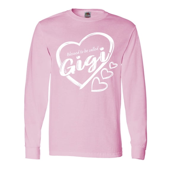 Inktastic Blessed to Be Called Gigi Cute Heart Design Long Sleeve T-Shirt