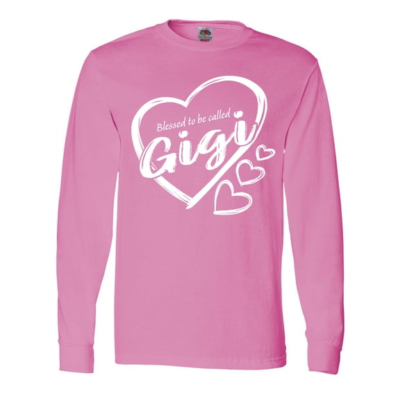 Inktastic Blessed to Be Called Gigi Cute Heart Design Long Sleeve T-Shirt