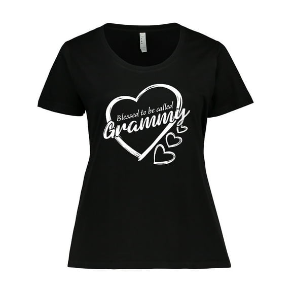 Inktastic Blessed to Be Called Grammy Cute Heart Design Women's Plus Size T-Shirt