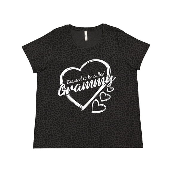Inktastic Blessed to Be Called Grammy Cute Heart Design Women's Plus Size T-Shirt