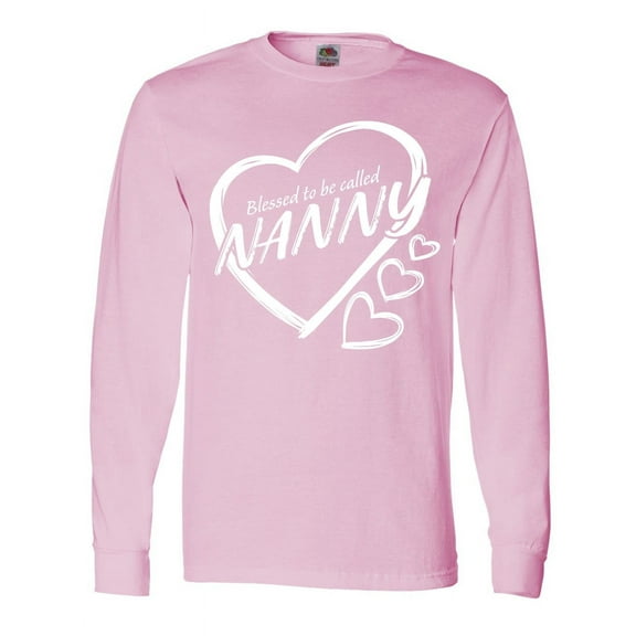 Inktastic Blessed to Be Called Nanny Long Sleeve T-Shirt