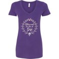 thumbnail image 1 of Inktastic Blessed to Be a Gigi Grandma Women's V-Neck T-Shirt, 1 of 5