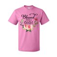 thumbnail image 1 of Inktastic Blessed to Be a Gigi with Pink Flowers T-Shirt, 1 of 5