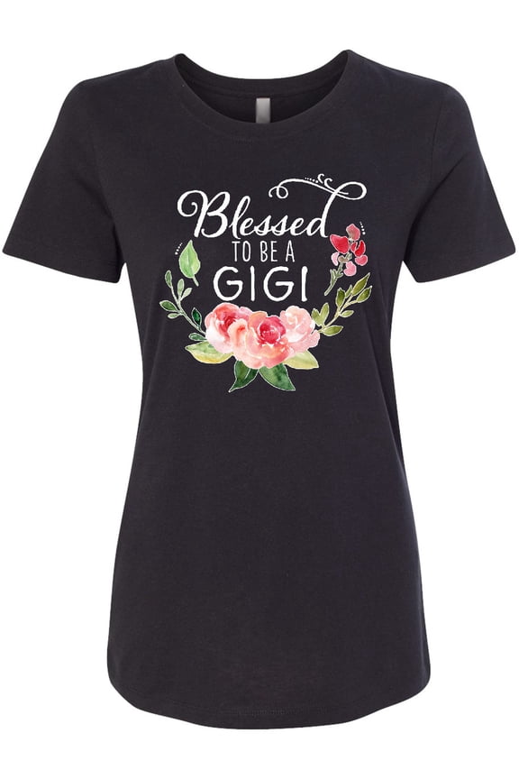 Blessed to Be a Gigi with Pink Flowers Women's T-Shirt