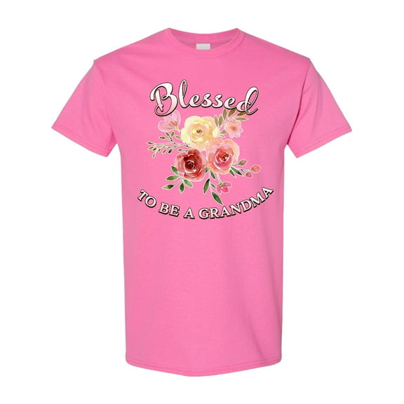 Inktastic Blessed to Be a Grandma Flowers T-Shirt