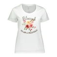 thumbnail image 1 of Inktastic Blessed to Be a Grandma Flowers Women's Plus Size T-Shirt, 1 of 5